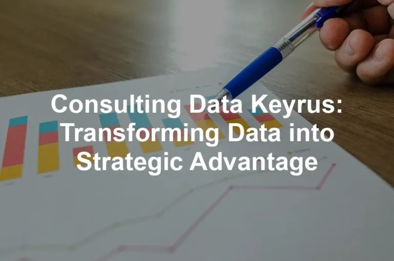 Featured image for Consulting Data Keyrus: Transforming Data into Strategic Advantage