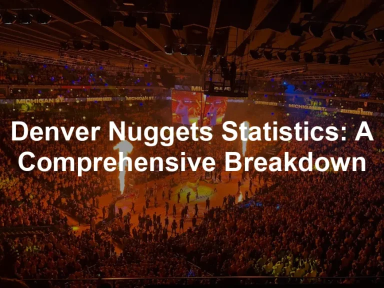 Featured image for Denver Nuggets Statistics: A Comprehensive Breakdown