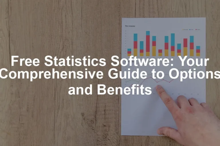 Featured image for Free Statistics Software: Your Comprehensive Guide to Options and Benefits