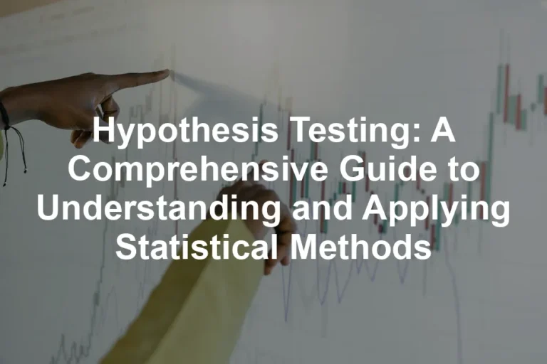 Featured image for Hypothesis Testing: A Comprehensive Guide to Understanding and Applying Statistical Methods