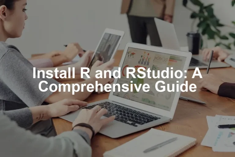 Featured image for Install R and RStudio: A Comprehensive Guide