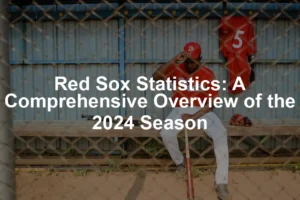 Featured image for Red Sox Statistics: A Comprehensive Overview of the 2024 Season