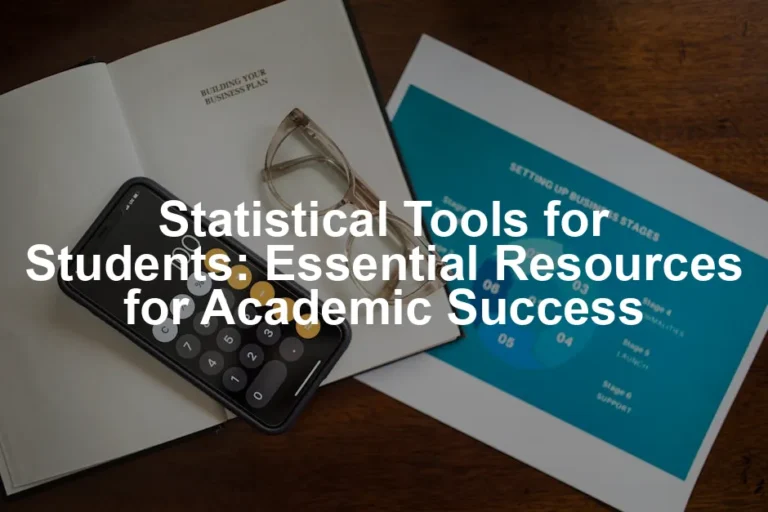 Featured image for Statistical Tools for Students: Essential Resources for Academic Success