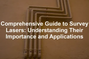 Featured image for Comprehensive Guide to Survey Lasers: Understanding Their Importance and Applications