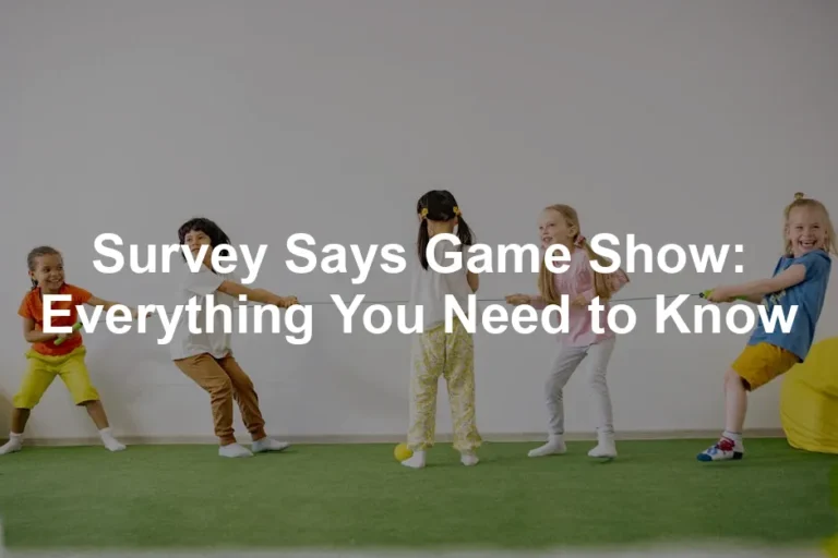 Featured image for Survey Says Game Show: Everything You Need to Know