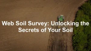 Featured image for Web Soil Survey: Unlocking the Secrets of Your Soil